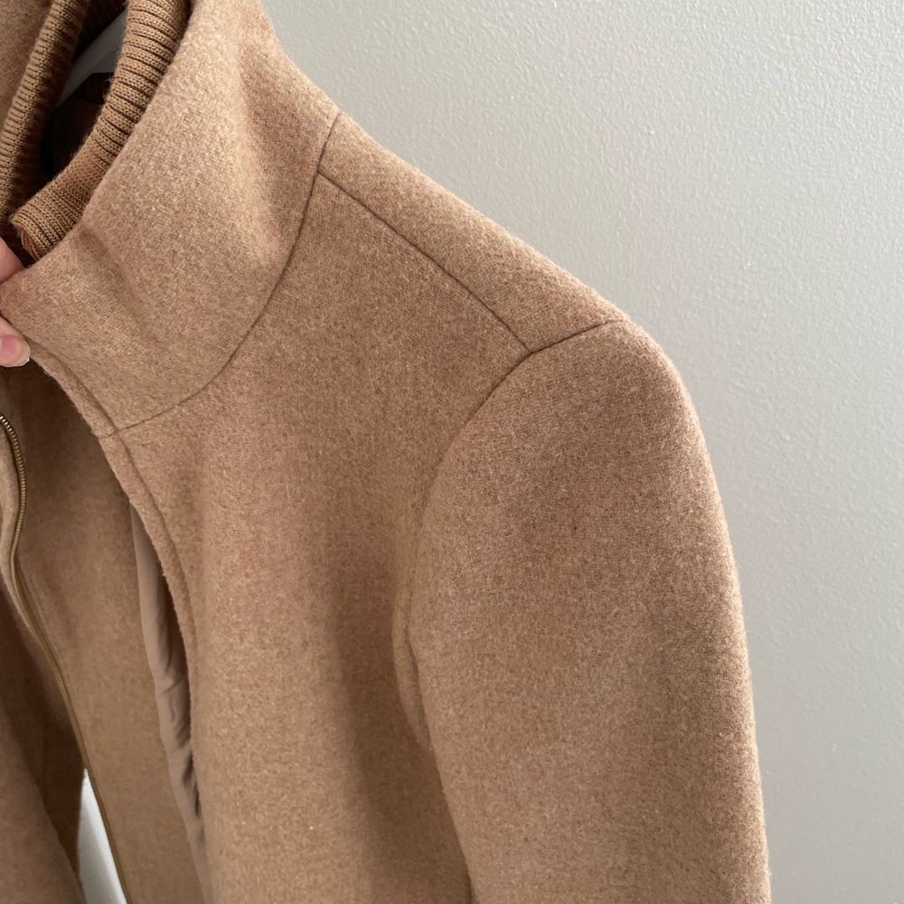 J crew tan brown jacket wool coat village - Picture 3 of 4